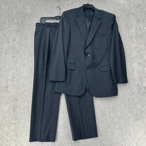 Jos A Bank‎ 2 Piece Suit 2-Button Blazer Jacket 42L Pants 34X30 Pleated Wool